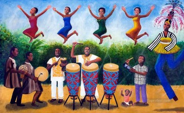 soirée musicale de l’Afrique Peinture décoratif